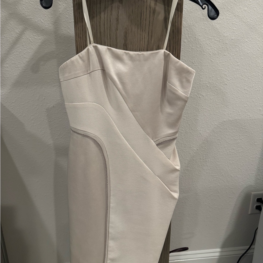 BCBGMaxAzria Strapless Cream Dress